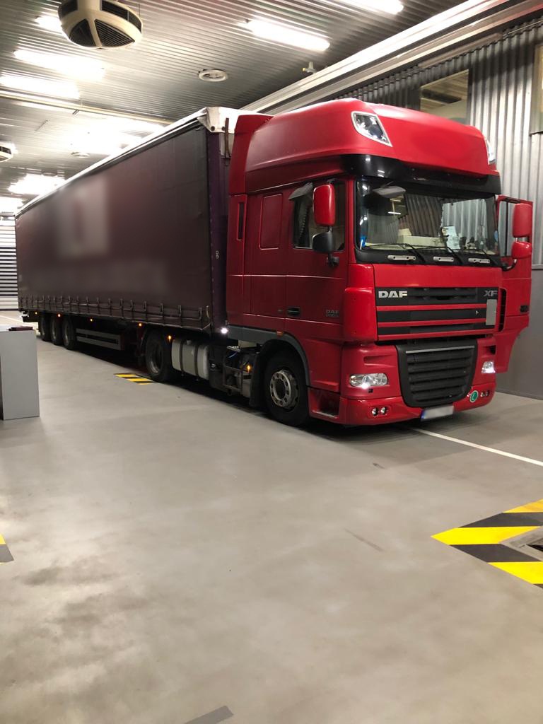 Un conducteur de camion a été intercepté pour fraude